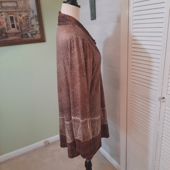 Lily shawl neck long sleeve tunic top sz XL *F - Picture 6 of 7